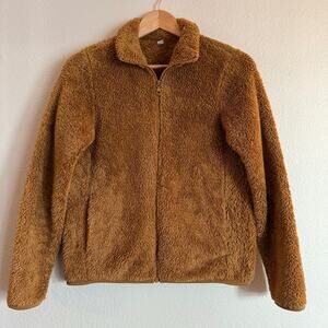 Uniqlo Fluffy Yarn Fleece Zip-Full Jacket, Women’s Size Small